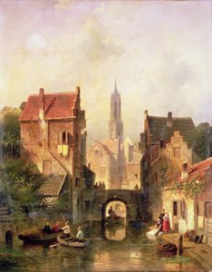 Scéna z holandského kanálu, 1866