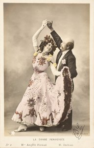 Stará pohlednice/Převrácený tanec/Angele Heraud od Augustus Kollner
