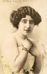 Stará pohlednice/Žena z Belle Epoque