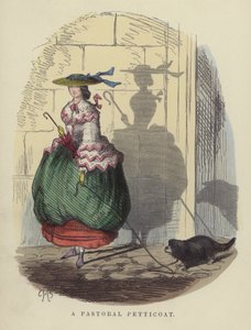 Pastýřská spodnička (barevná rytina) od Charles Henry Bennett