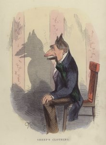 Ovčí oděv (barevné rytí) od Charles Henry Bennett
