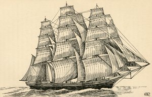 A Tea Clipper, 1931 od Charles Henry Bourne Quennell