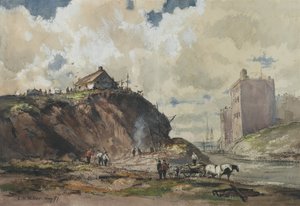 The Way the City is Build, 1877 (wc na papíře) od Charles Henry Miller