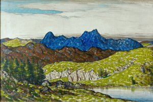 Langdale Pikes, 1917 od Charles John Holmes