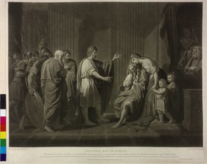 Spartský král Leonidas II od Charles Howard Hodges