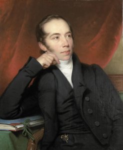 Portrét Pietera Ernsta Hendrika Praetoriuse, makléře, kreslíře a malíře. Předseda správní rady Rijksmusea 1852-74 od Charles Howard Hodges
