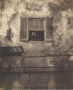 Auguste Vacquerie u okna, Marine Terrace, c. 1853. Tvůrci: Charles Hugo, Auguste Vacquerie. od Charles Hugo, Auguste Vacquerie
