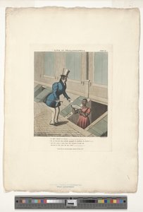 Volání na Mifs Dinah, deska číslo 11 z 20, převzato z knihy Life in Philadelphia Edward W. Clay (1799-1857) od Charles Hunt