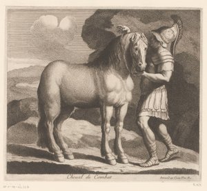 Voják zapřáhne koně Cheval de Combat (název na objektu) Zvířecí série (název série)