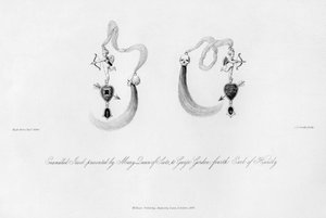 Smaltovaný šperk darovaný skotskou královnou Mary George Gordonovi, 16. století, 1840. od Charles J. Smith
