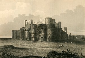 Hrad Pevensey v roce 1737, 1835.