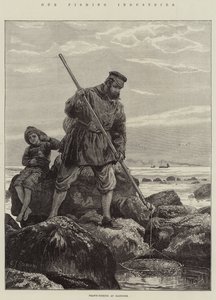 Náš rybářský průmysl, lov krevet v Hastings od Charles J. Staniland