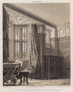 Interiér v Little Charlton, Kent (barevné lito) od Charles James Richardson