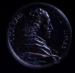 Portrétní medaile Gian Lorenzo Bernini (1598-1680) od Charles Jean Francois Cheron