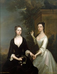 Lady Elizabeth a Lady Henrietta Finch, c1730-c1731