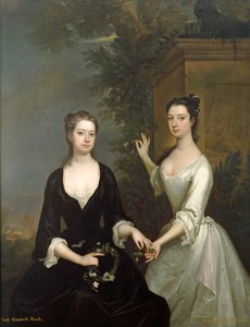 Lady Henrietta ja Lady Elizabeth Finch, n. 1732 (öljy kankaalle)