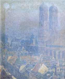Ranní mlha Mnichov od Charles Johann Palmié