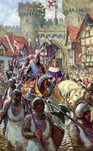Edward V jede do Londýna s vévodou Richardem