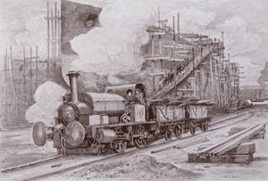 Lokomotiva loděnice (litho)