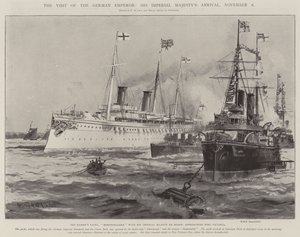 Návštěva německého císaře, příjezd Jeho císařského Veličenstva, 8. listopadu od Charles John de Lacy