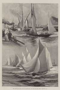 Závod jachet z Doveru na Helgoland, start o Pohár německého císaře od Charles John de Lacy