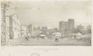 Dudley Castle - The Keep: litografie, červenec 1837 (tisk) od Charles Joseph Hullmandel