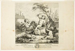 Podzim, třetí deska z The Four Seasons od Charles Joseph Natoire