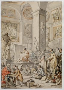 Životní třída na Královské akademii malířství a sochařství, 1746 od Charles Joseph Natoire