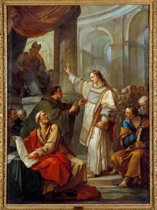 Předpověď svatého Etienna (Stephane) Malba od Charlese Josepha Natoire (Charles-Joseph Natoire od Charles Joseph Natoire