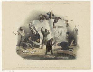 cenzor nebo výsměch Parafráze postav La Bruyère (název na objekt) od Charles Joseph Traviès