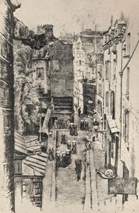 Rue des Pretres-St Severin, 1915 od Charles Jouas