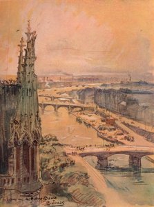 Seina viděná z Notre Dame, 1915 od Charles Jouas