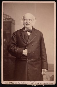 Portrét reverenda Samuela Kramera 1808-1891, před rokem 1891. od Charles L Kempf