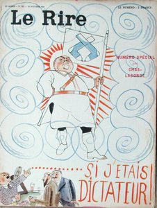 „Kdybych byl diktátor!“, ilustrace obálky ze speciálního vydání „Le Rire“