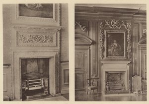Belton House, Grantham, Dva komínové díly od Charles Latham
