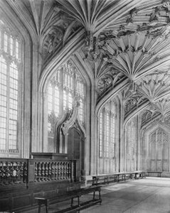 V Old Divinity School v Oxfordu od Charles Latham