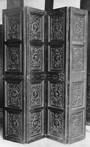 Obrazovka ve Speke Hall, Lancs od Charles Latham