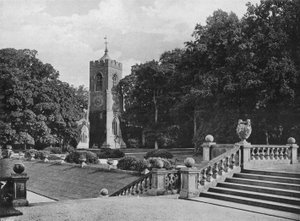Kostel na zámku Ashby od Charles Latham