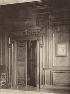 Thorpe Hall, Grantham, dveře a obložení v jídelně od Charles Latham
