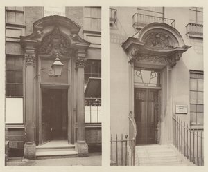 Two London Doorways, Mark Lane, East Central, Grosvenor Road, South West od Charles Latham