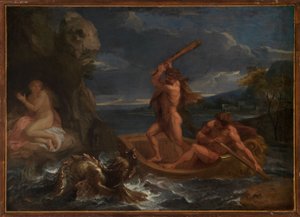 Héraklés osvobozuje Hésioné od Charles Le Brun