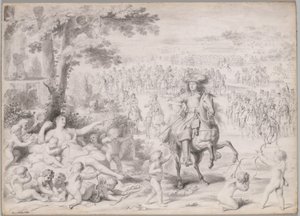 Ludvík XIV. Zajat Venuší, počátek 70. let 17. století. od Charles Le Brun