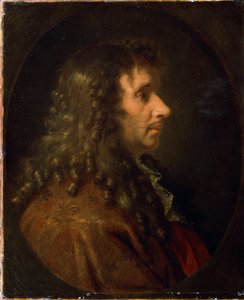 Moliere (profilový portrét Jean-Baptiste Poquelina (1622-1673). Malba, cca 1660. od Charles Le Brun