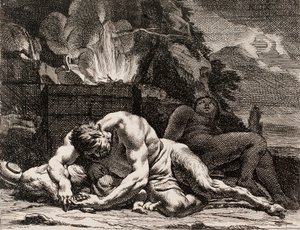 Noc, ze série Čtyři denní doby od Charles Le Brun