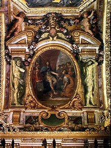 Mecenášství umění v roce 1663, Stropní malba z Galerie des Glaces od Charles Le Brun