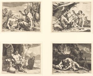 Čtyři denní doby od Charles Le Brun