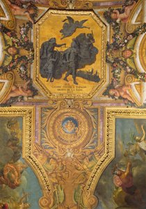 Válka za práva královny v roce 1667, Stropní malba z Galerie des Glaces od Charles Le Brun