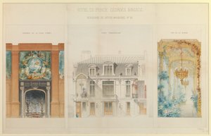 Projekt pro hotel Prince Georges Bibesco od Charles Le Coeur