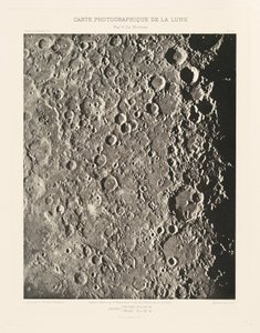 Fotografická mapa Měsíce, deska III,27. dubna od Charles le Morvan