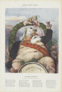 Armand Fallieres, vinař. Ilustrace pro Le Rire